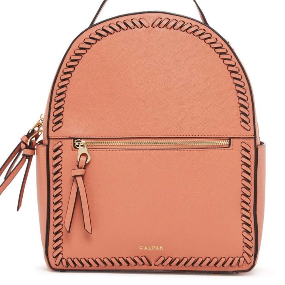 Calpak Peach Backpack with Black Accents